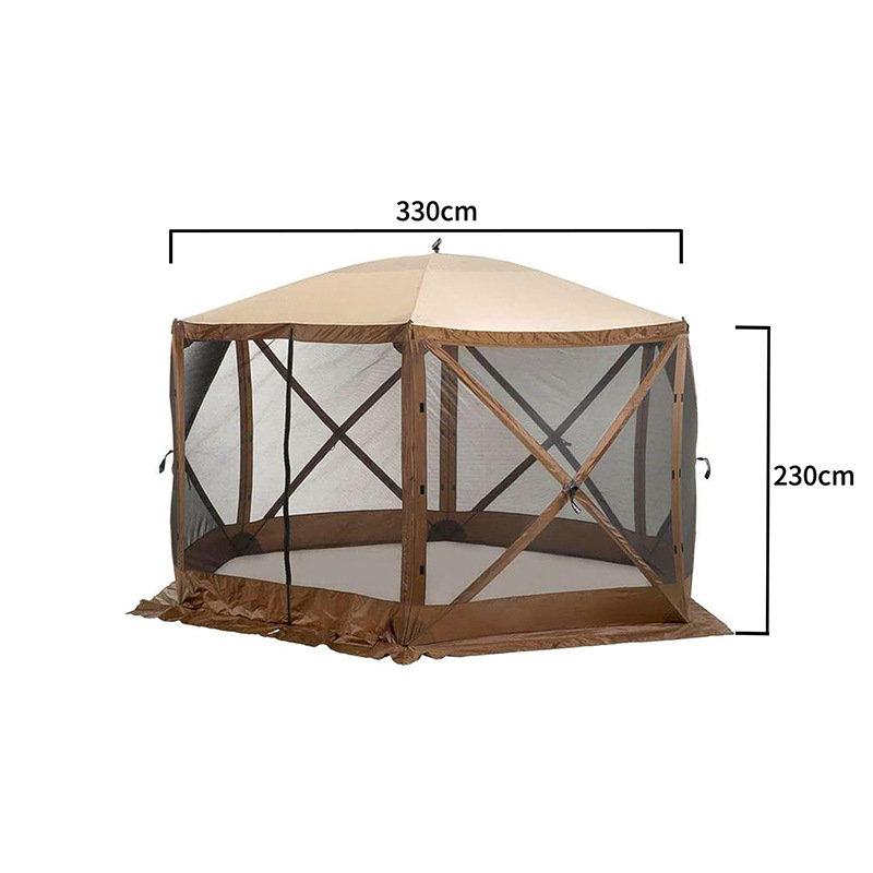 Case și camere cu ecran de camping hexagon