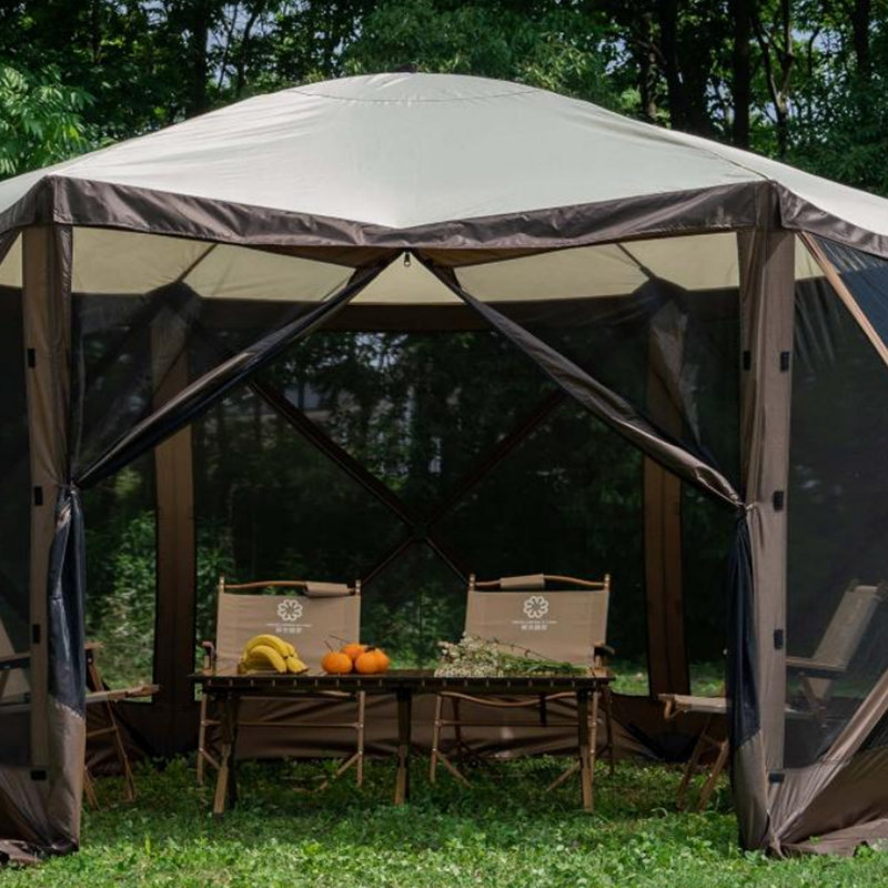 Case și camere cu ecran de camping hexagon