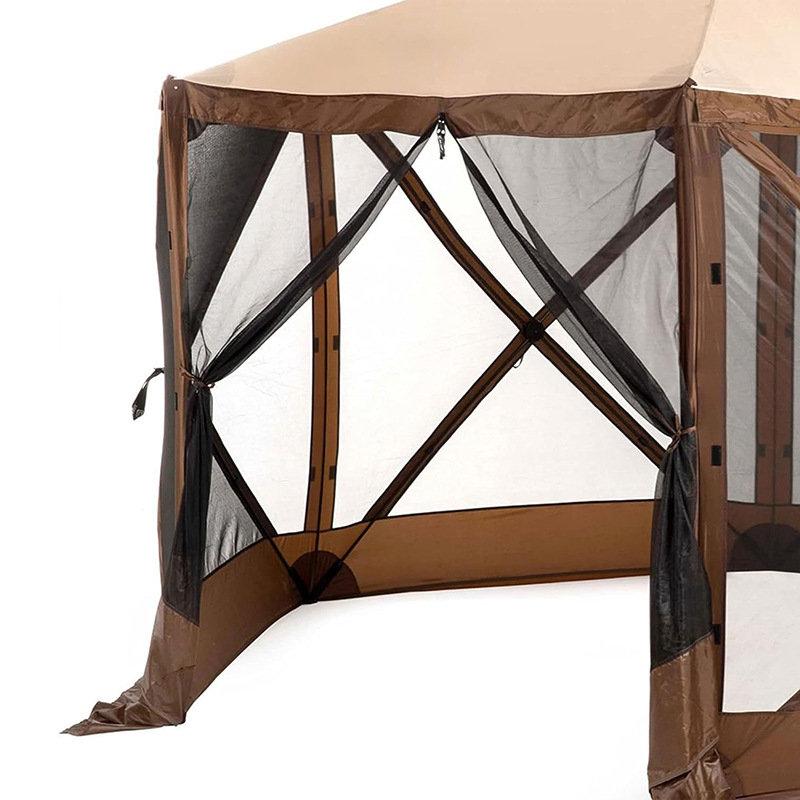 Case și camere cu ecran de camping hexagon