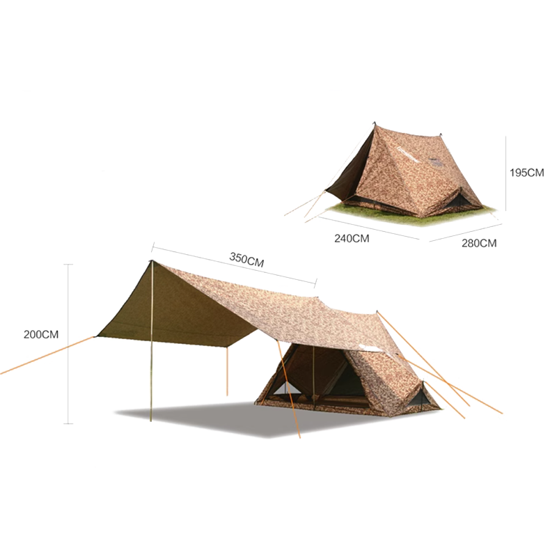 Cot de camping în aer liber
