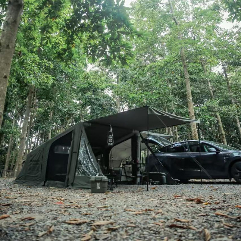 Cot gonflabil Camping Stil militar în aer liber