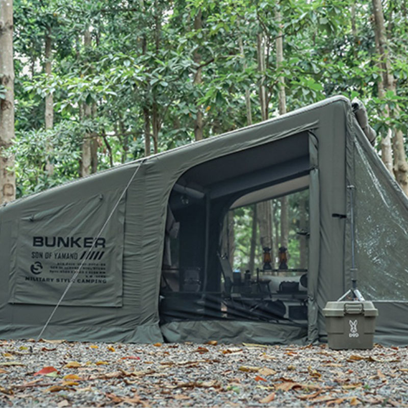 Cot gonflabil Camping Stil militar în aer liber